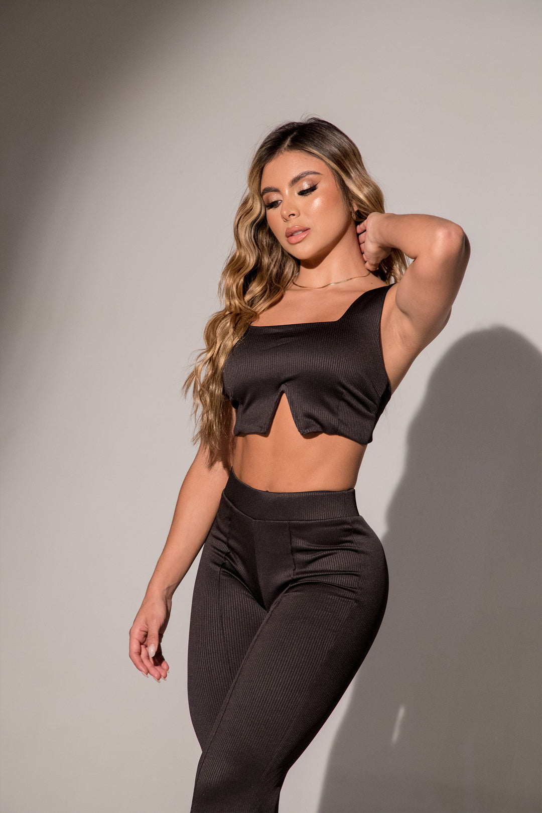 Set pantalón acanalado Amaia