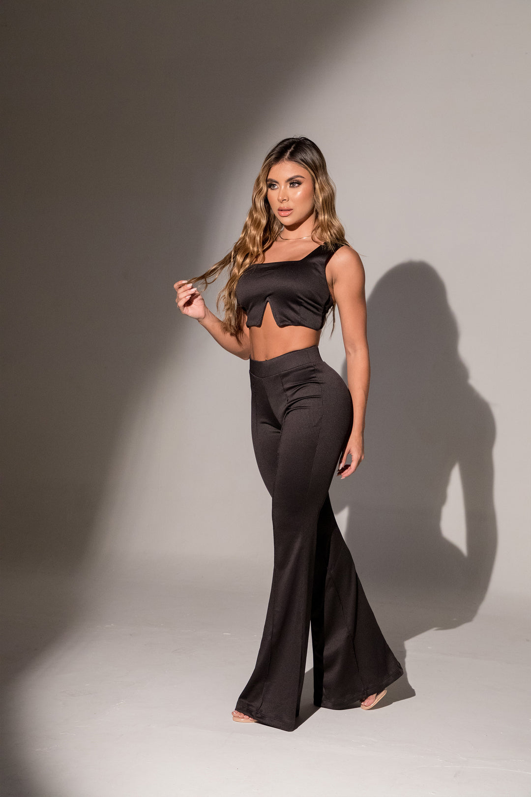 Set pantalón acanalado Amaia